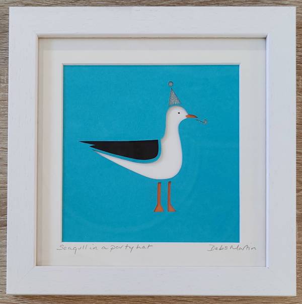 - a , Paper Sculpture by Debs Martin, measuring 13 x 13 cm (H x W) framed at 23 x 23 cm £55